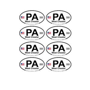 WEST CHESTER PENNSYLVANIA LAMINATED VINYL STICKERS #29